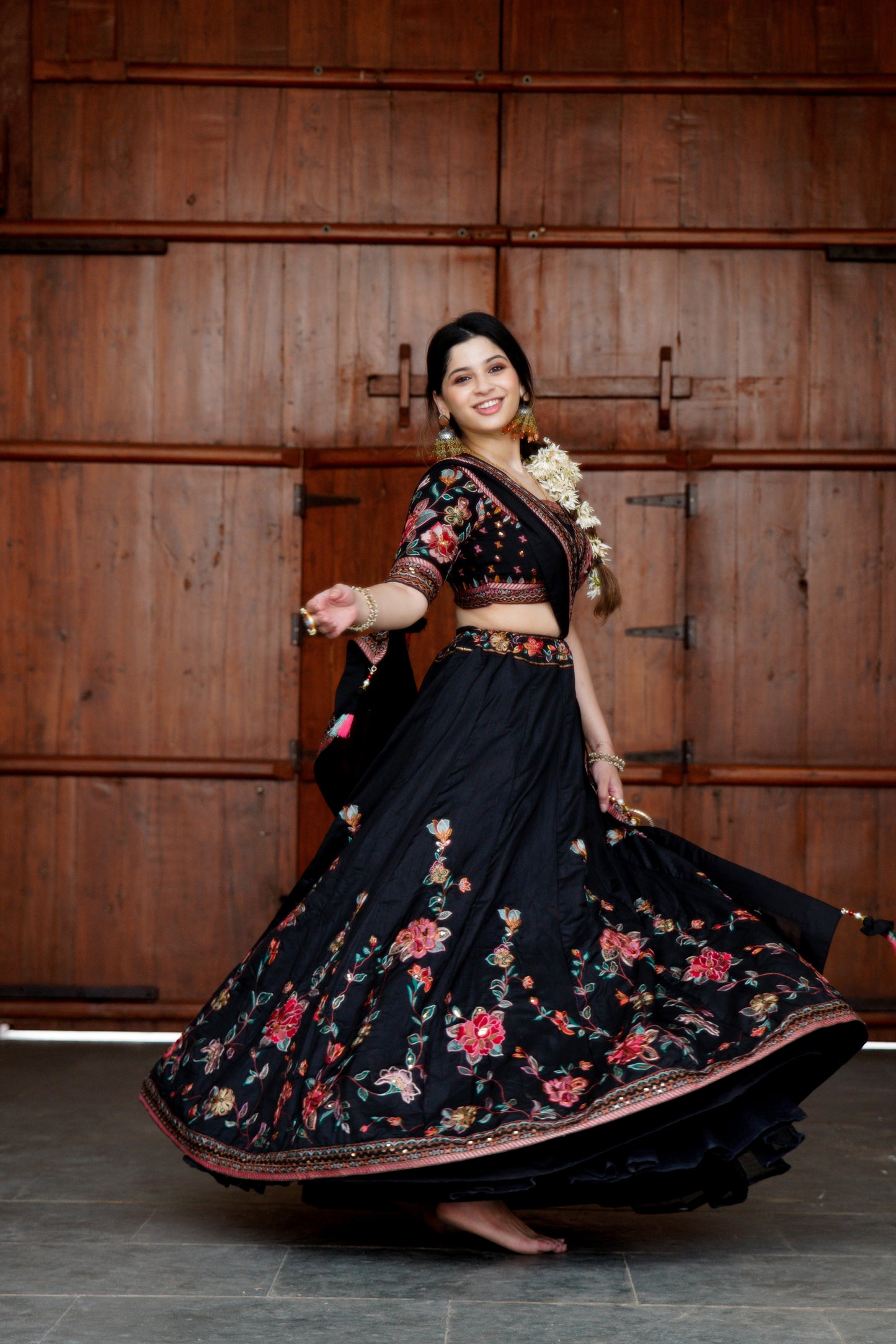 Black Chaniya Choli Set