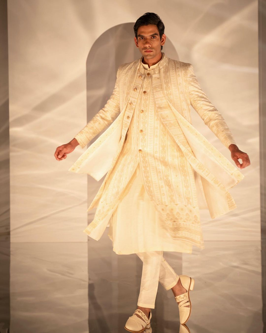 Golden Elegance: Indo-Western Collection