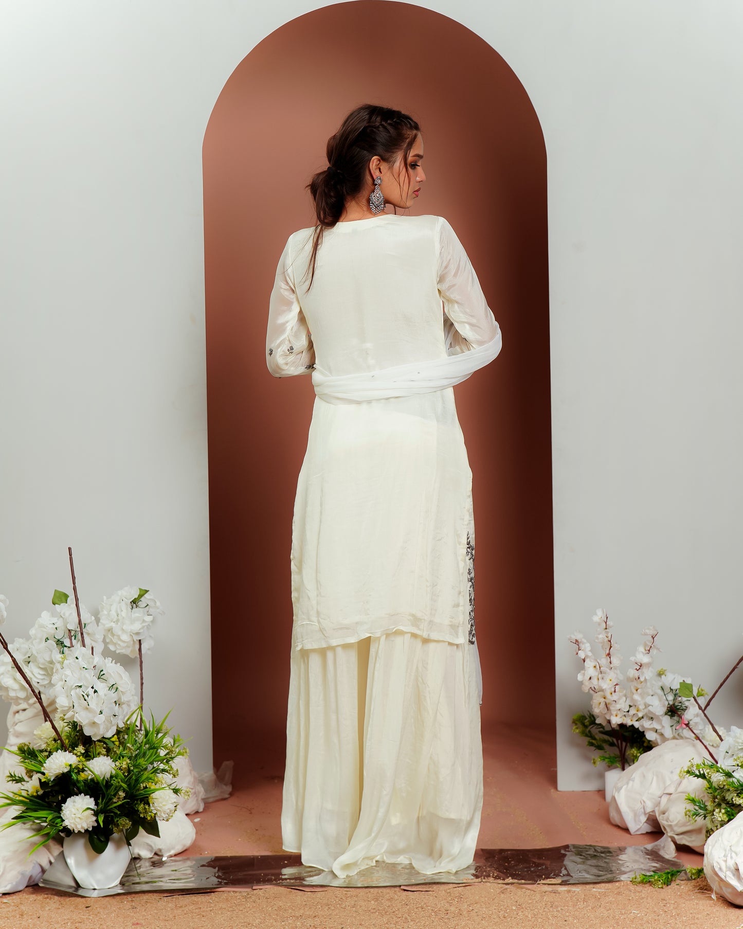 Monochrome Magic: White Palazzo Set