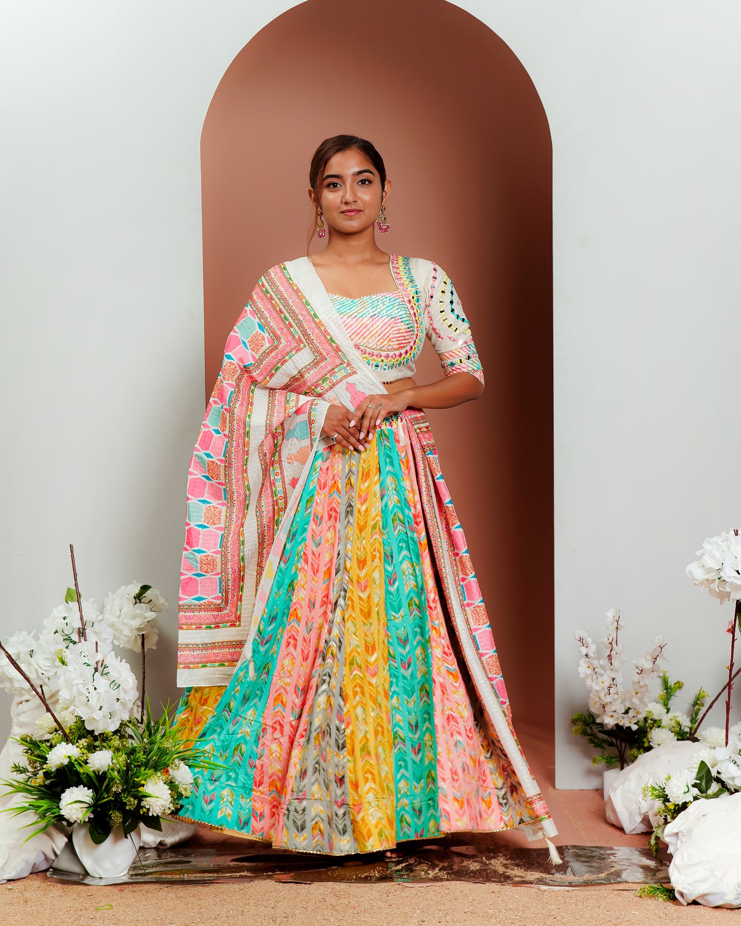 Colorful Festivities: Stunning Multicolor Chaniya Choli