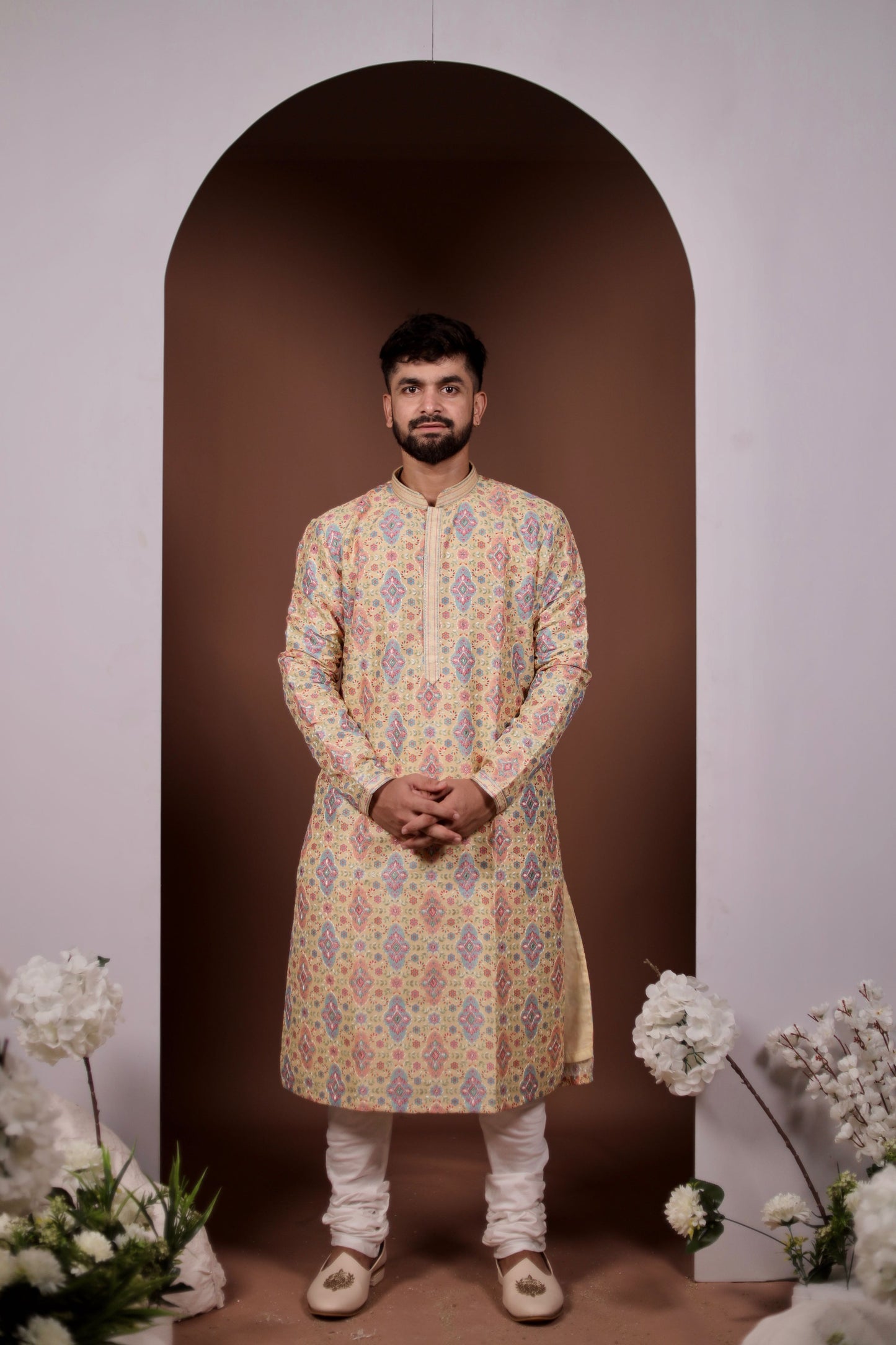 Sunshine Yellow Kurta Set with Playful Embroidery