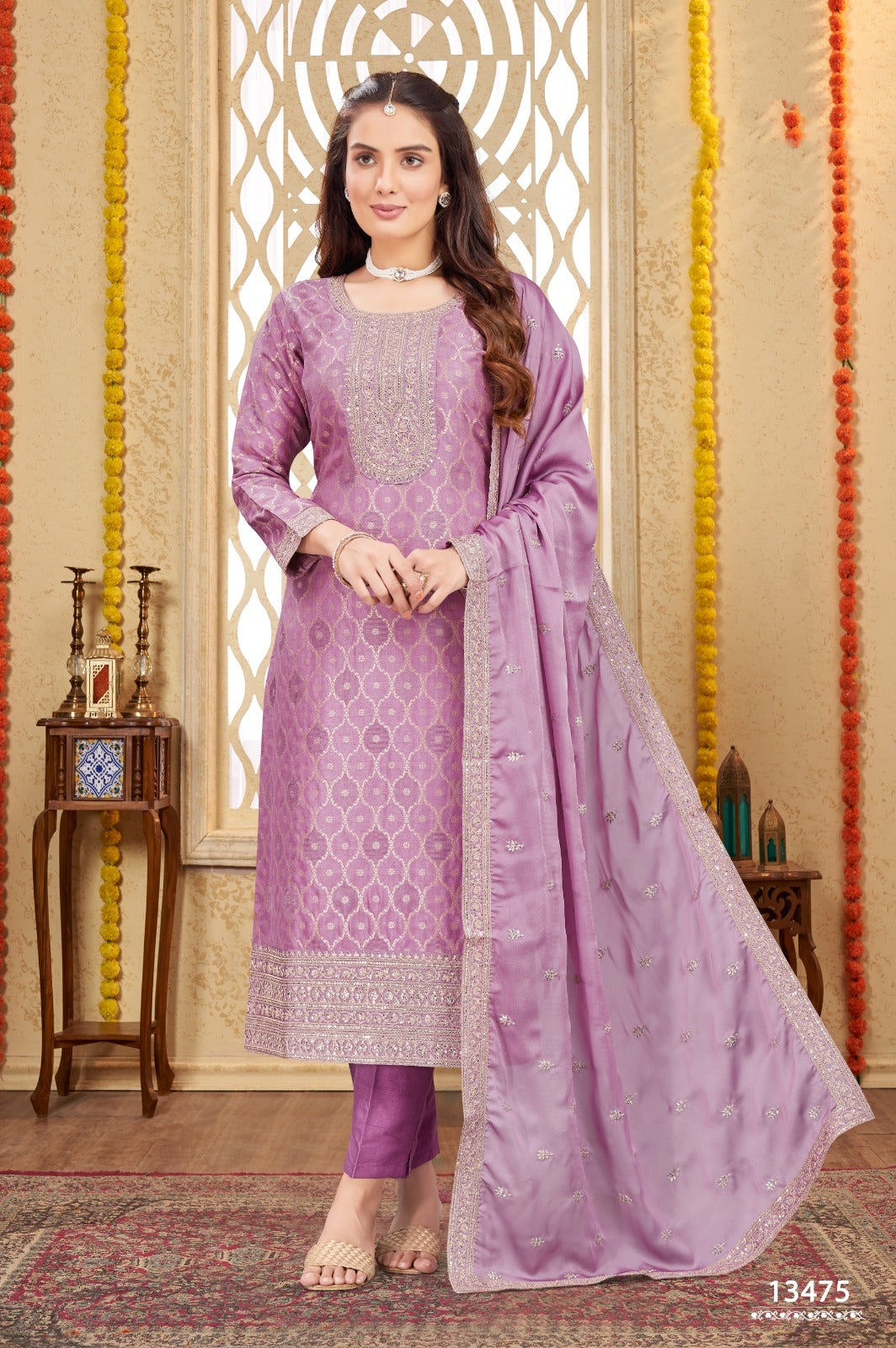 Stylish Printed Kurti with Pant and Dupatta