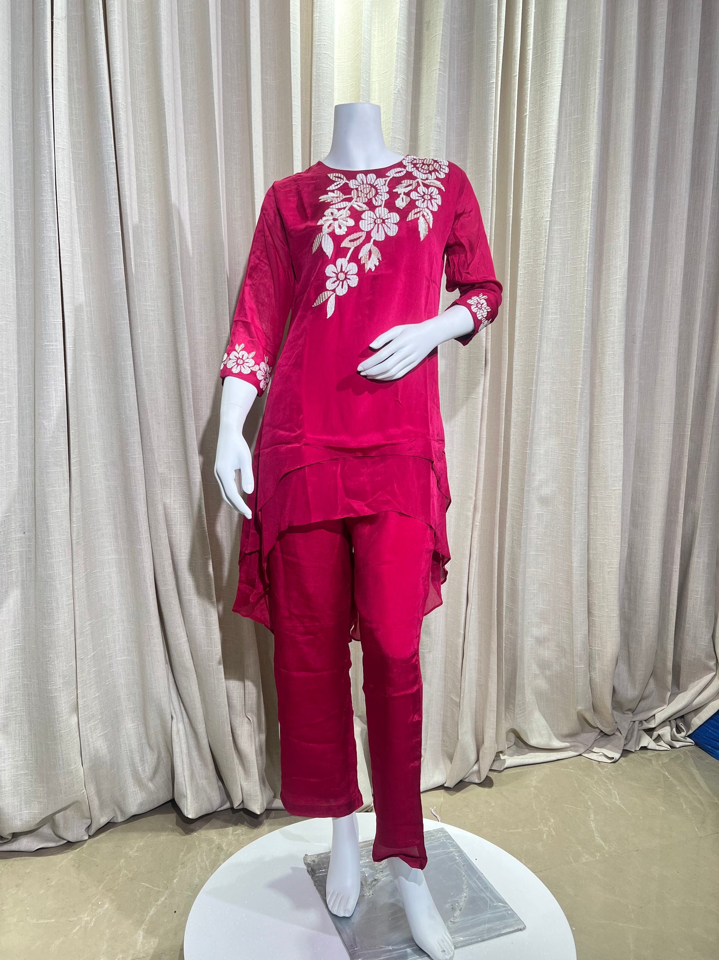 Pink Designer indo-westen Plazzo set