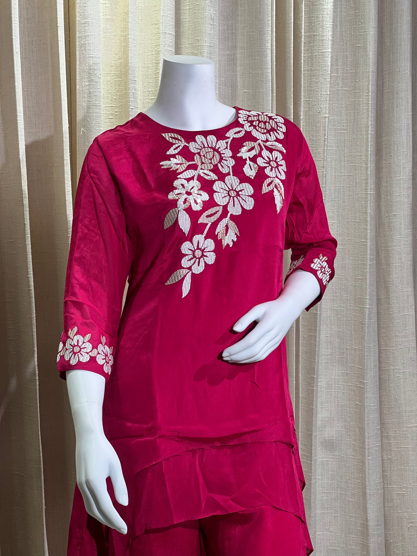 Pink Designer indo-westen Plazzo set