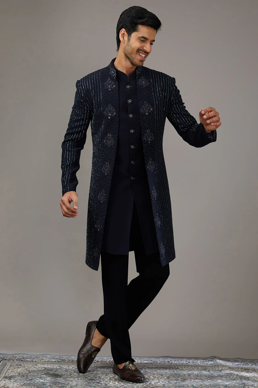 Midnight Opulence Indo-Western Set
