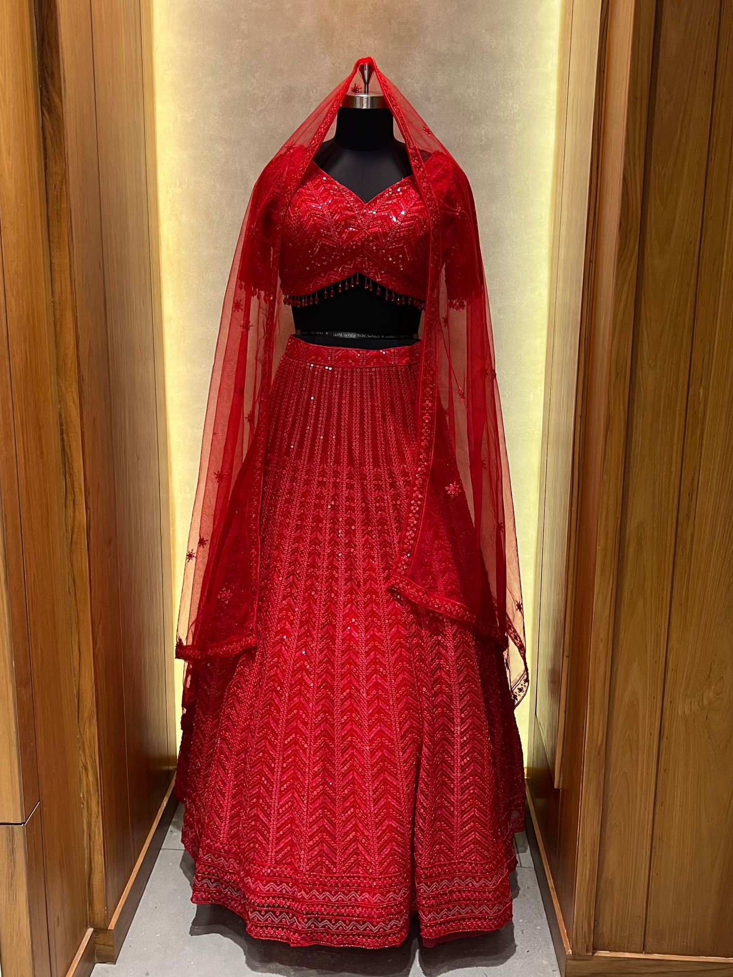 Red Sequence work Lehnga Choli
