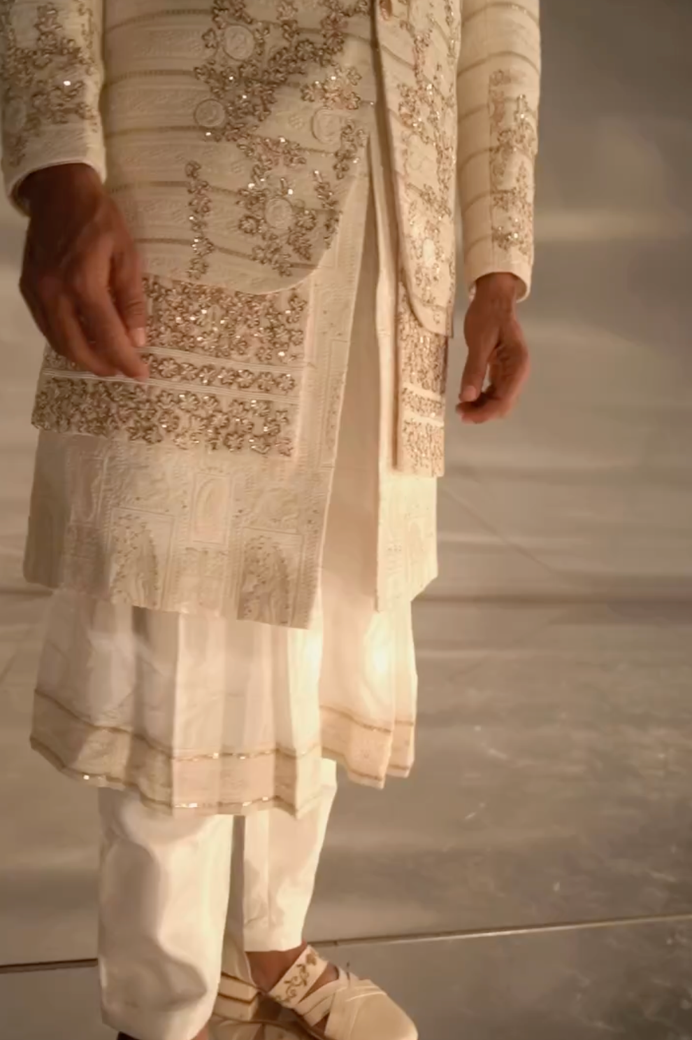 Off-White Sherwani: Understated Elegance