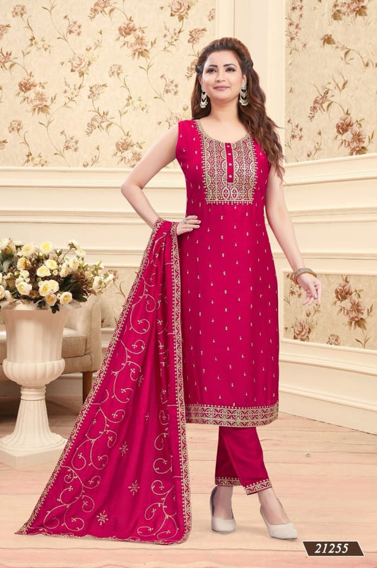 Rani Pink Kurti Pant set