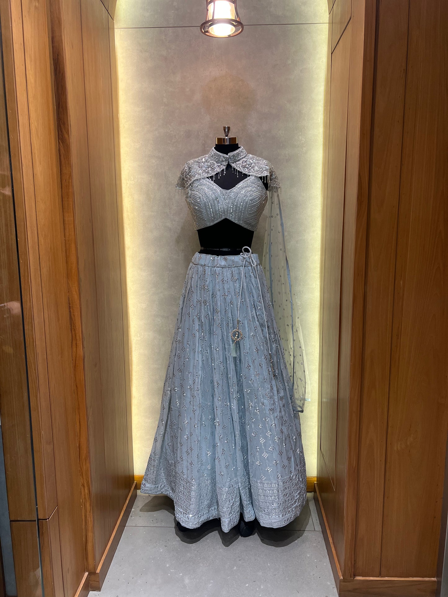 light Blue Sequence work Lehnga Choli