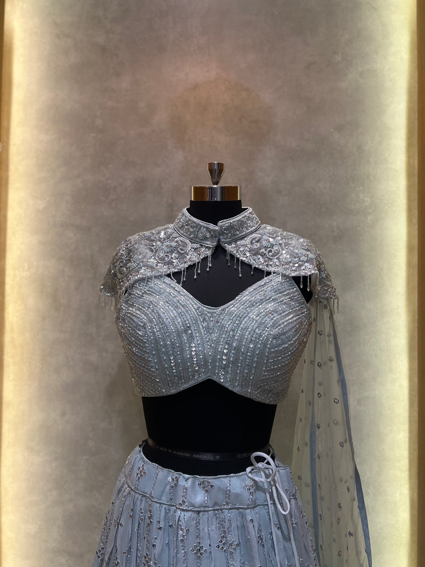 light Blue Sequence work Lehnga Choli