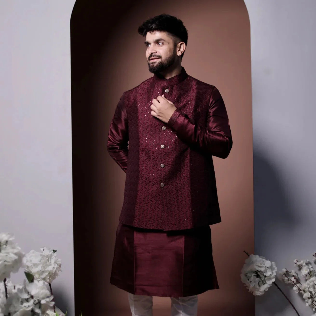 Kurta Jacket Set