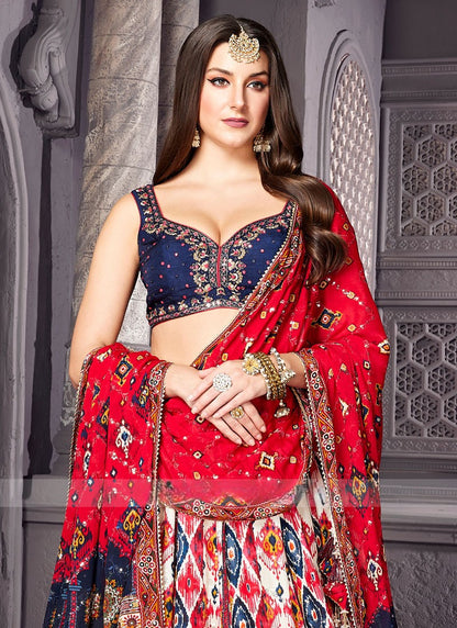 Multi Digital Print Lehenga Choli