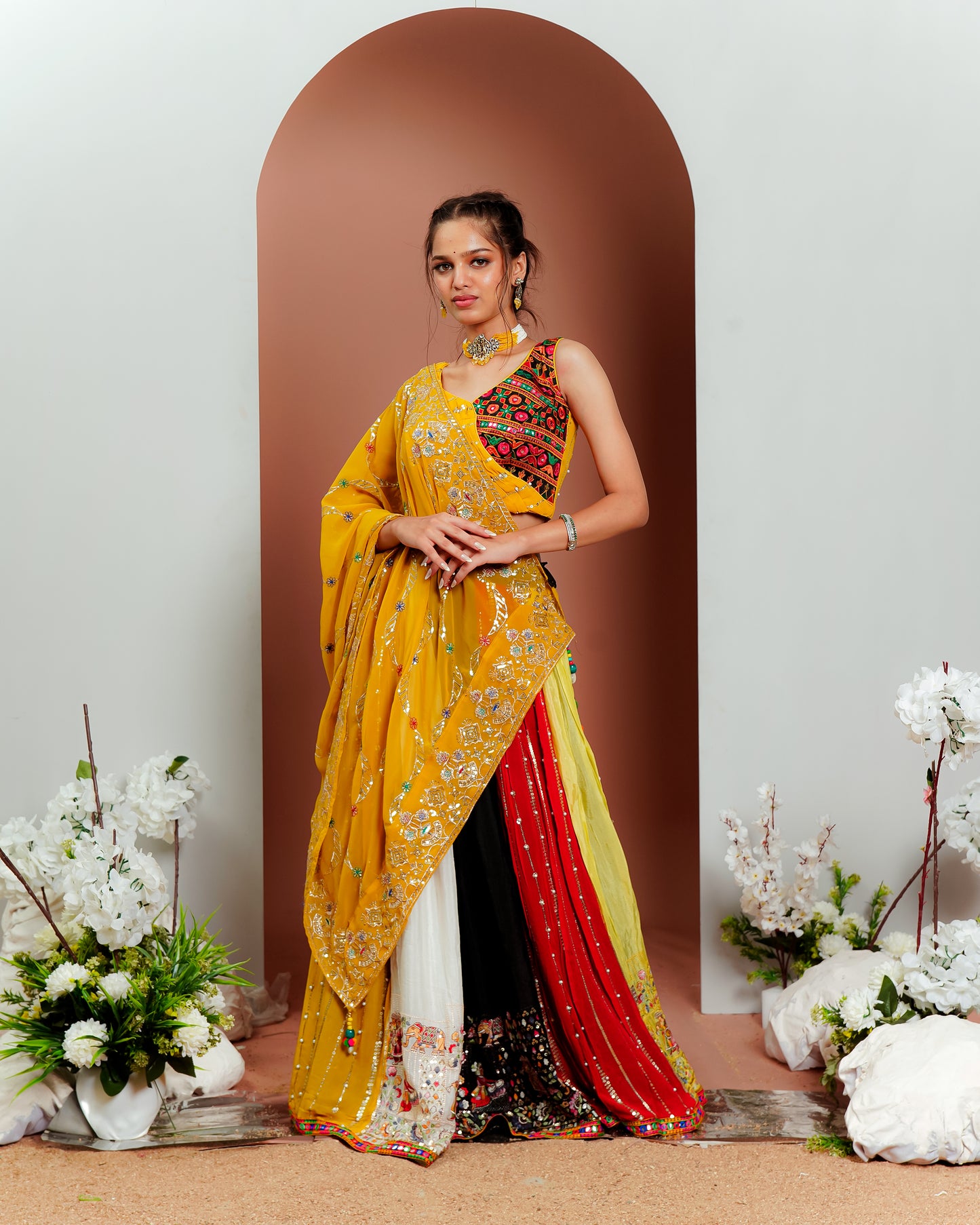 Multicolored chaniya Choli Set