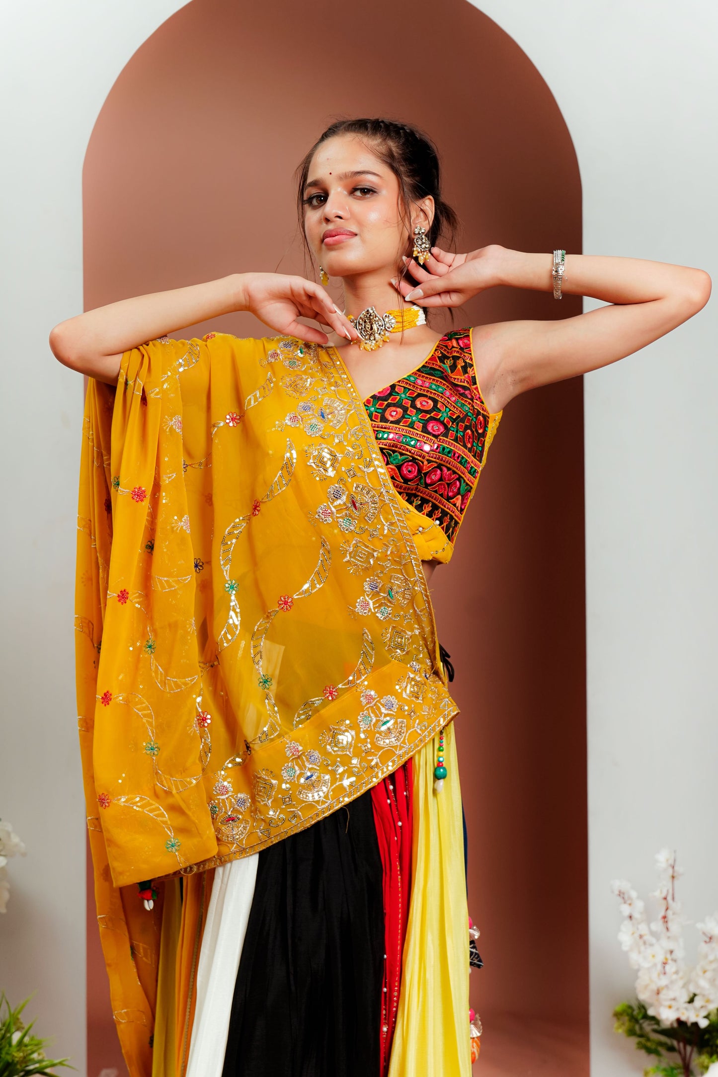 Multicolored chaniya Choli Set