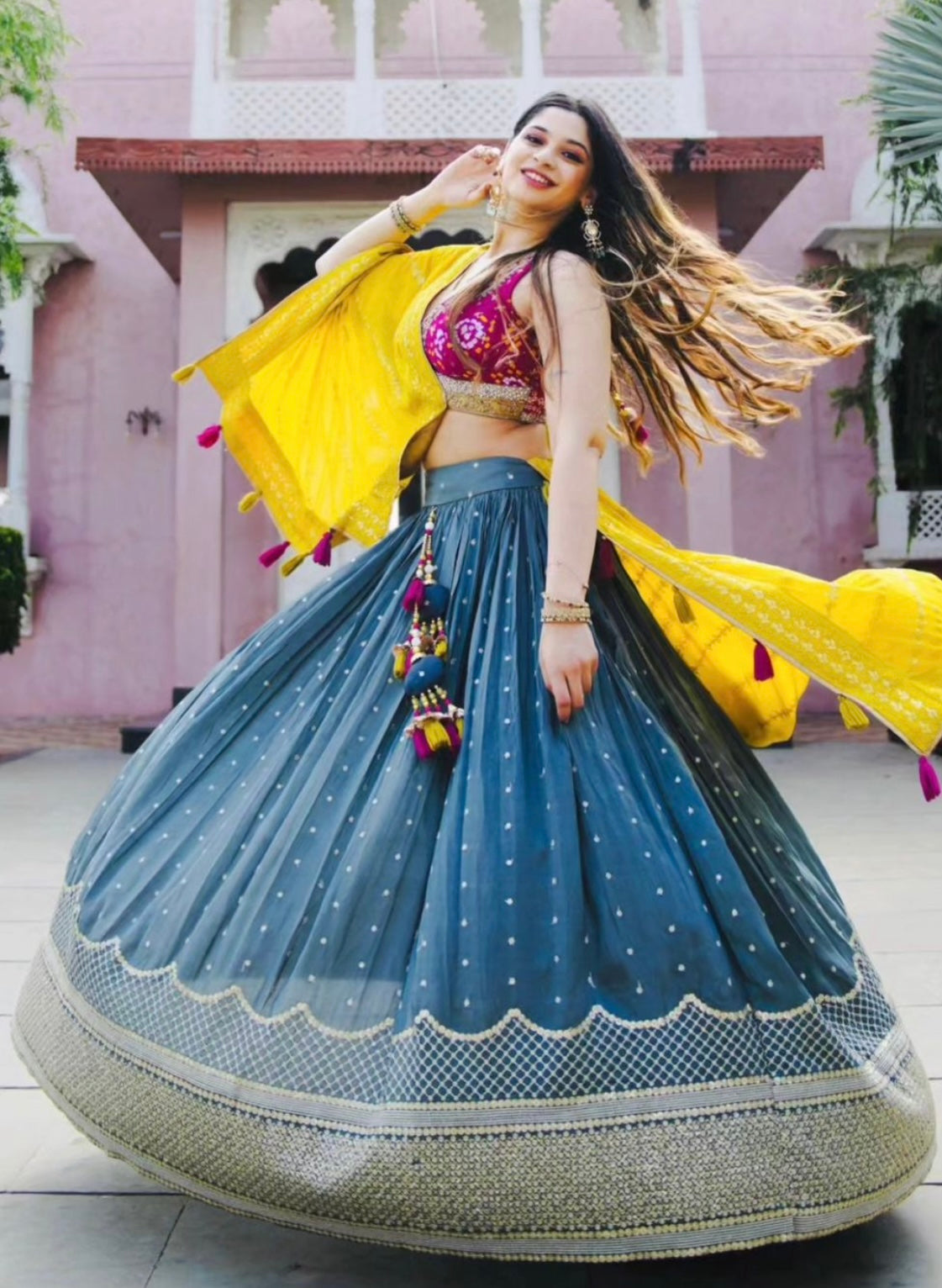 Multicolored Chaniya Choli Set