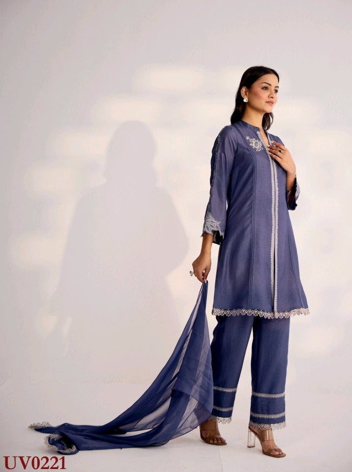 Lavender Kurti Pant Set
