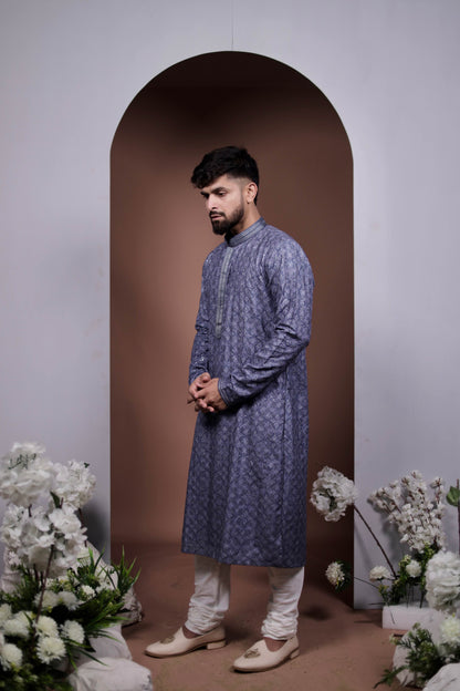 Floral Kurta With Intricate Work
