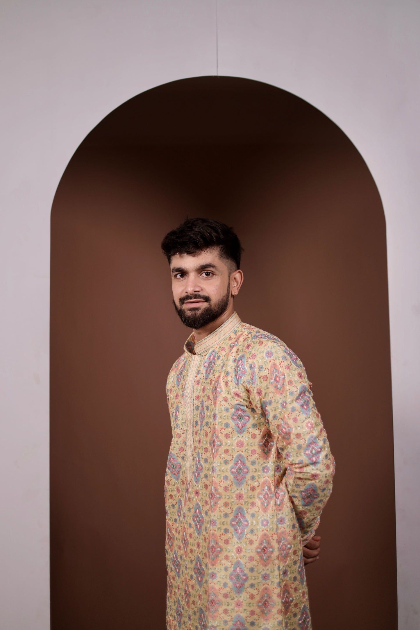 Sunshine Yellow Kurta Set with Playful Embroidery