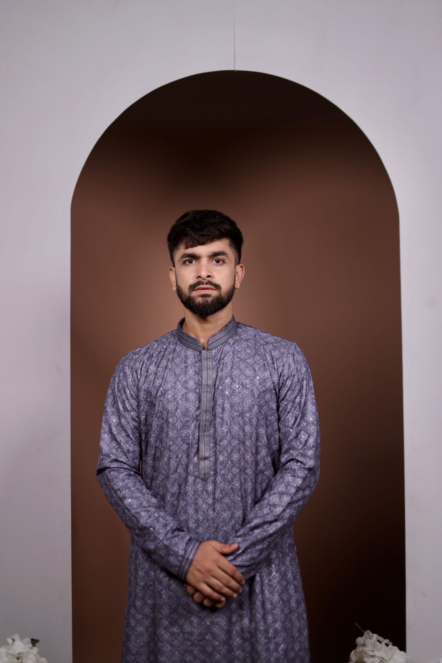 Floral Kurta With Intricate Work