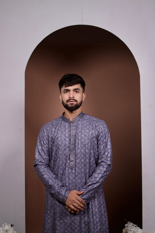 Floral Kurta With Intricate Work