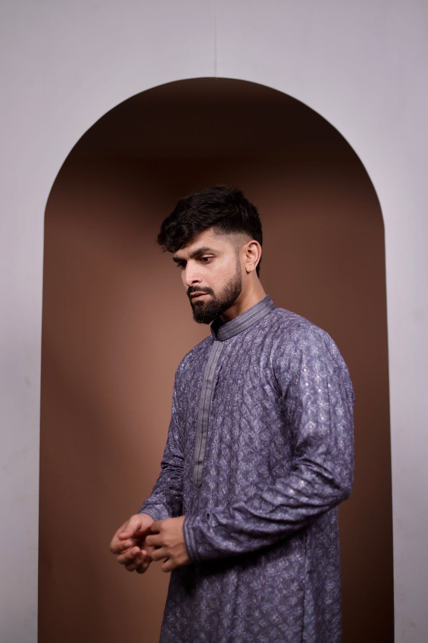 Floral Kurta With Intricate Work