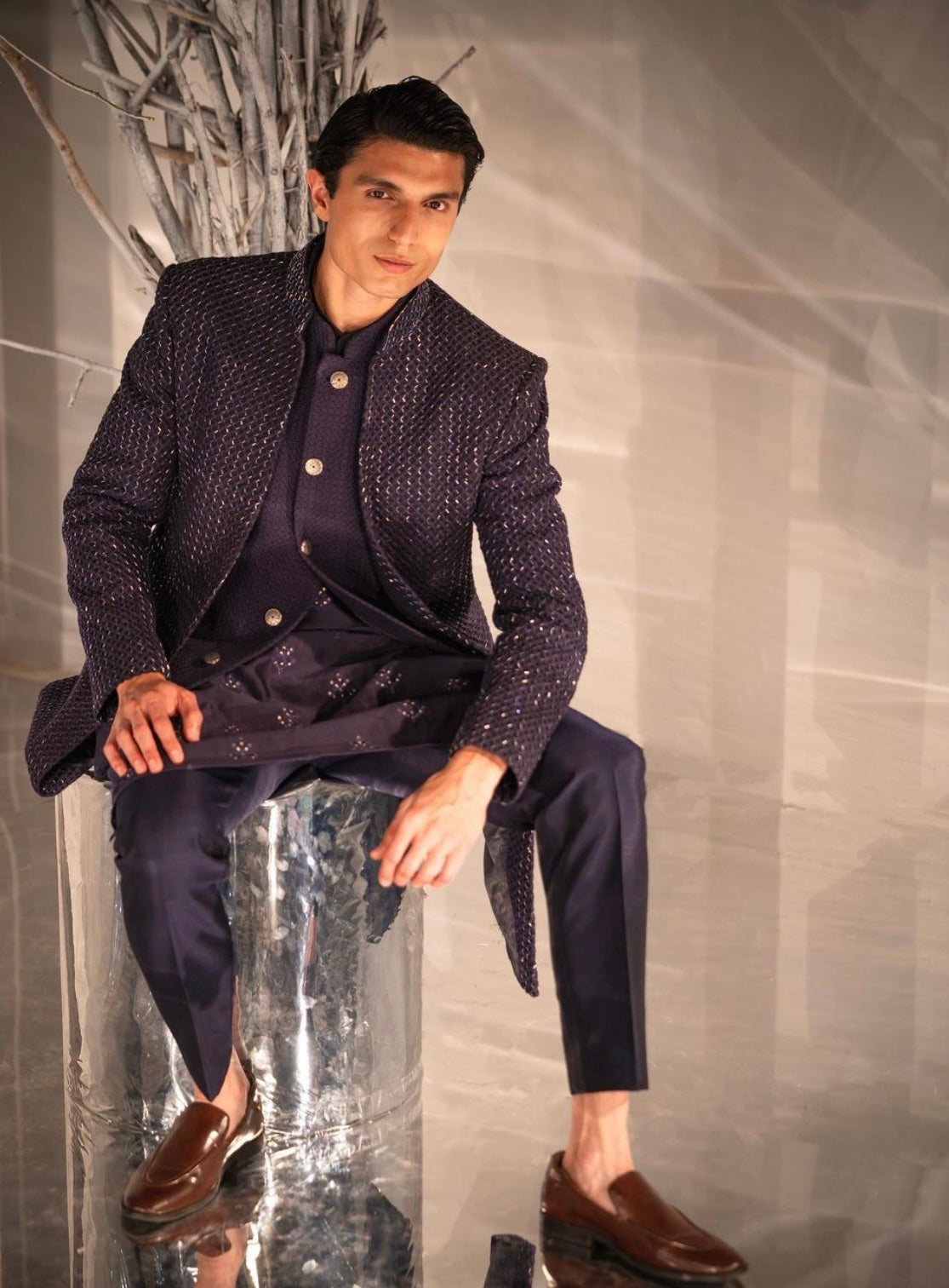 Blue Bliss: Discover Indo-Western Elegance in Shades of Blue