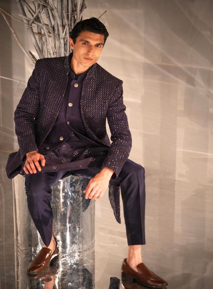 Blue Bliss: Discover Indo-Western Elegance in Shades of Blue