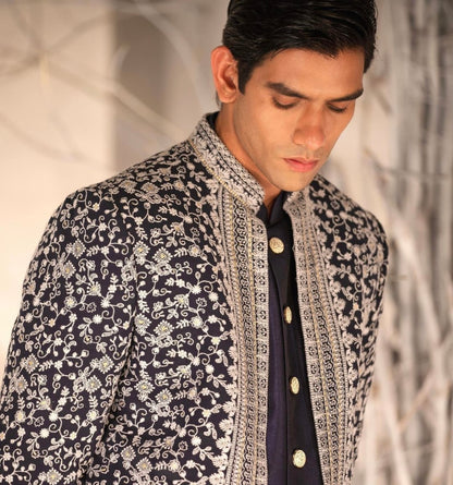 Navy Blue Indo-Western