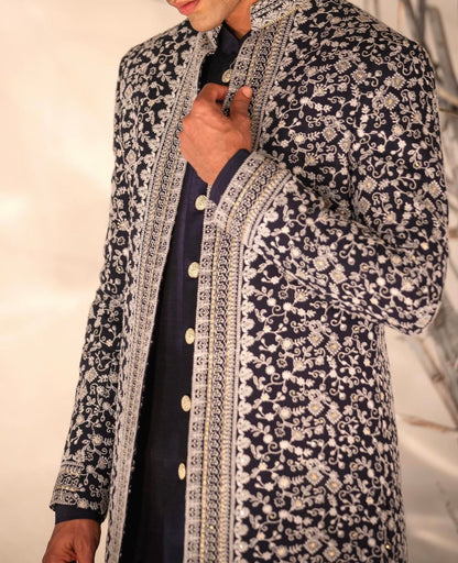 Navy Blue Indo-Western