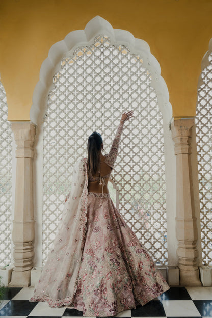 Ivory Beige Embellished Lehenga Set