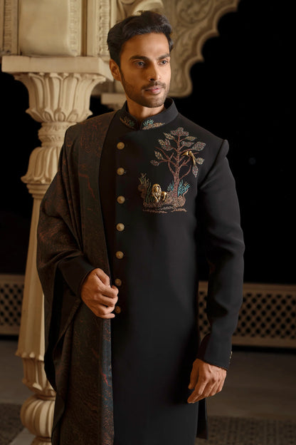 Noir Regal Lion Indo-Western