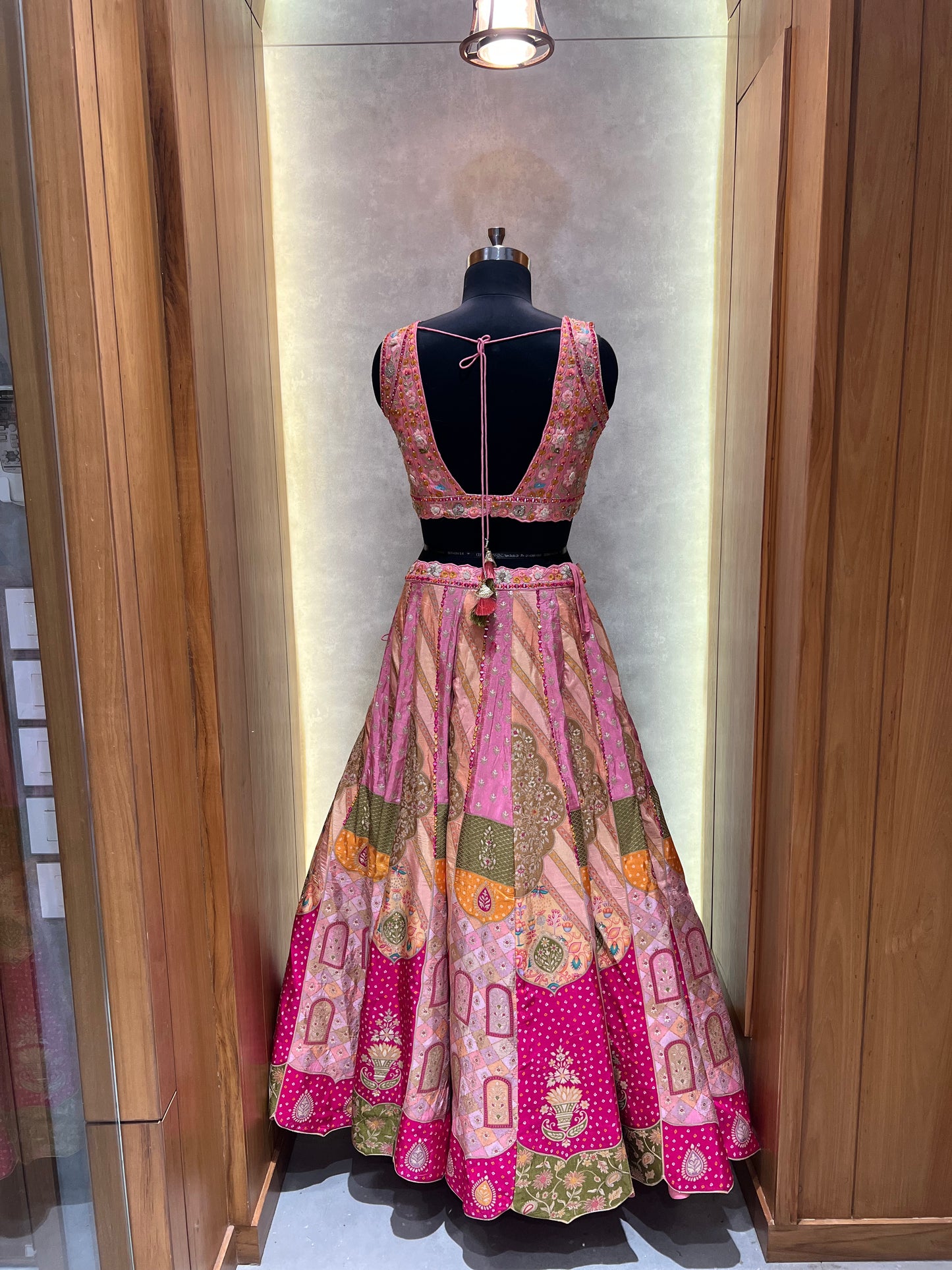 Pink Hues paint Lehnga Choli