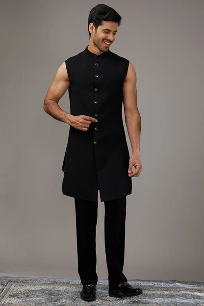 Geometric Textured Indo-Western Set
