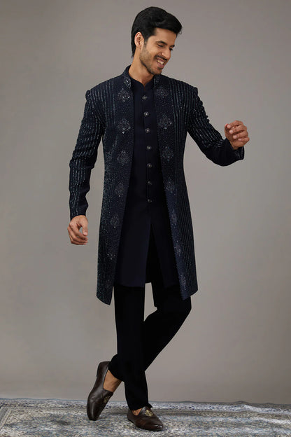 Midnight Opulence Indo-Western Set