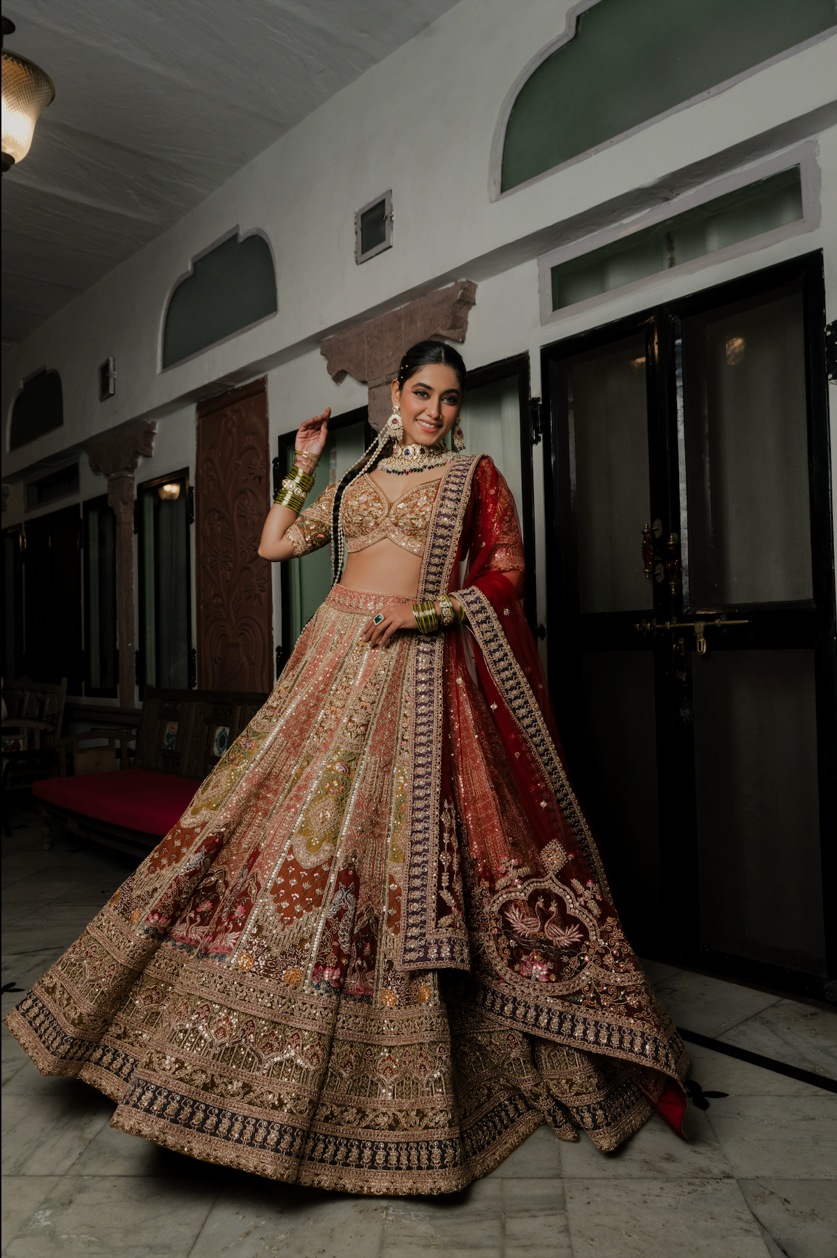 Royal Heritage Zardozi Bridal Lehenga