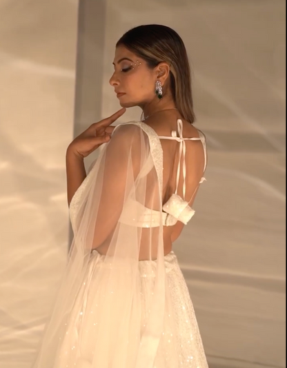 White Elegance: Lehenga Choli Designs