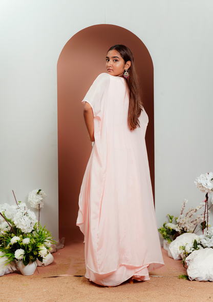 Light Pink Shimmer Lehenga Set