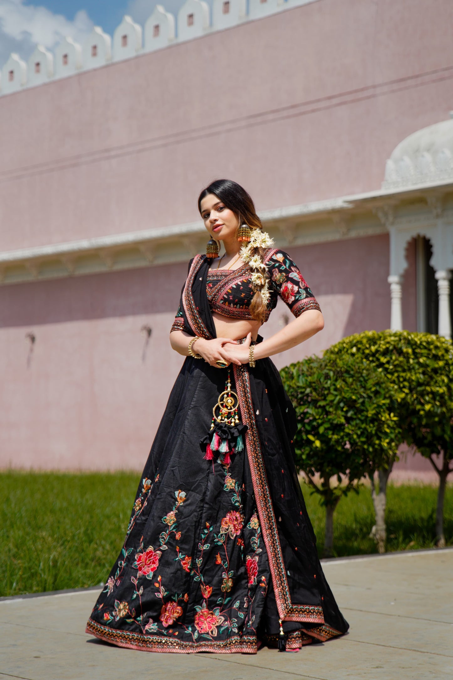 Black Chaniya Choli Set