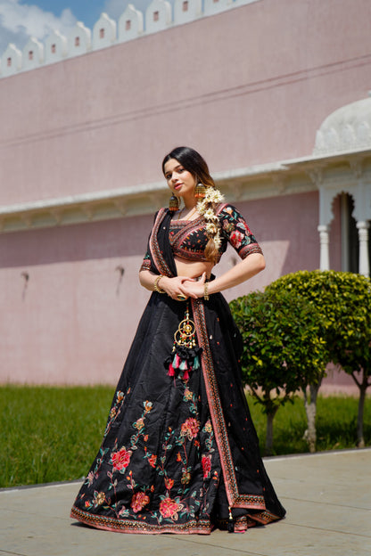 Black Chaniya Choli Set