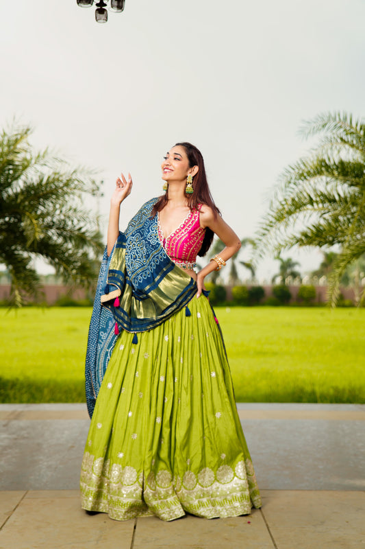 Multicolored Chaniya Choli Set