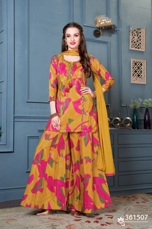 Multicolored Printed Palazzo Set