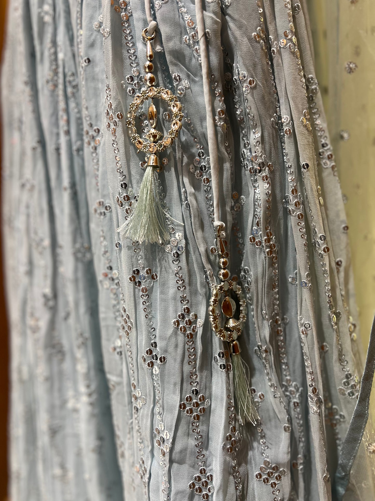 light Blue Sequence work Lehnga Choli