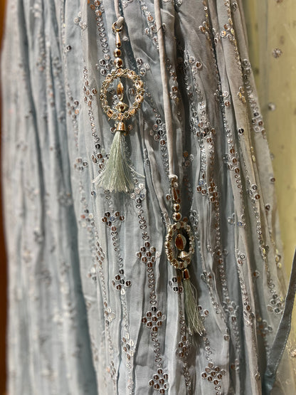 light Blue Sequence work Lehnga Choli