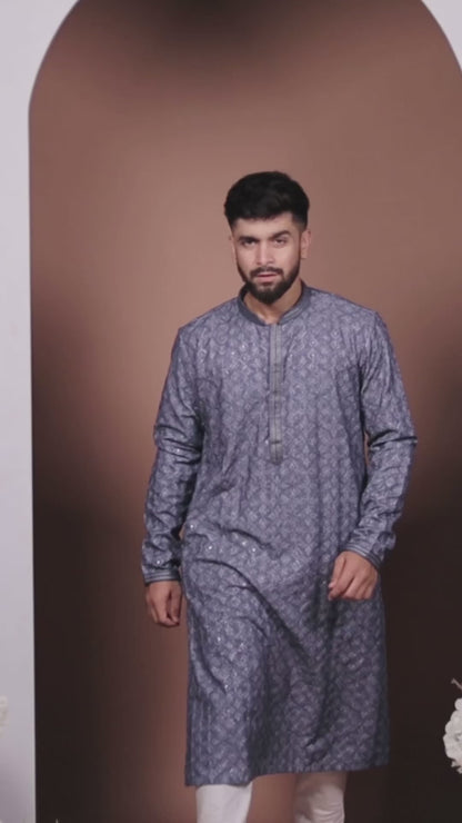 Floral Kurta With Intricate Work